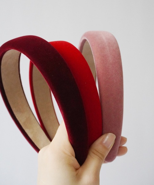 Port（ポート）の「【 Port / ポート 】全10色 カラバリ豊富 ベロア ワイド カチューシャ #_（カチューシャ・レディース・ネイビー/ダークグリーン/ライトブラウン/ライトベージュ/ブラック/ボルドー/レッド/ピンク/ダークブラウン/パープル・FREE）」の16枚目の写真