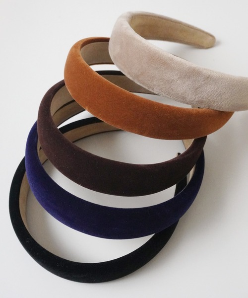 Port（ポート）の「【 Port / ポート 】全10色 カラバリ豊富 ベロア ワイド カチューシャ #_（カチューシャ・レディース・ネイビー/ダークグリーン/ライトブラウン/ライトベージュ/ブラック/ボルドー/レッド/ピンク/ダークブラウン/パープル・FREE）」の17枚目の写真