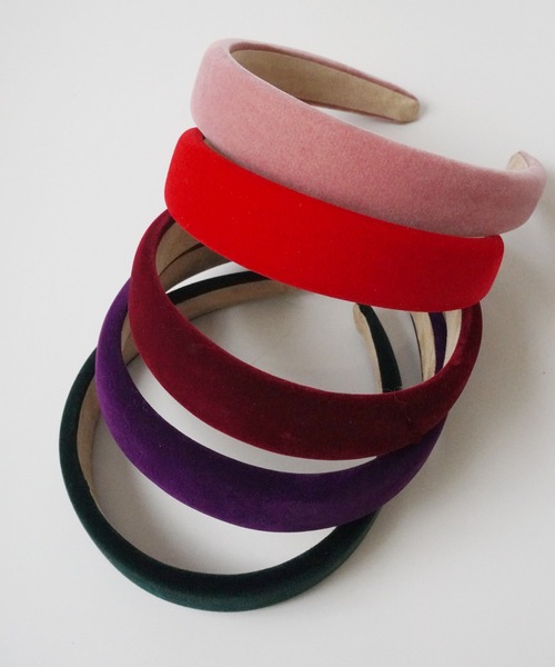 Port（ポート）の「【 Port / ポート 】全10色 カラバリ豊富 ベロア ワイド カチューシャ #_（カチューシャ・レディース・ネイビー/ダークグリーン/ライトブラウン/ライトベージュ/ブラック/ボルドー/レッド/ピンク/ダークブラウン/パープル・FREE）」の18枚目の写真