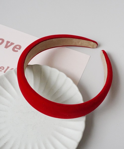 Port（ポート）の「【 Port / ポート 】全10色 カラバリ豊富 ベロア ワイド カチューシャ #_（カチューシャ・レディース・ネイビー/ダークグリーン/ライトブラウン/ライトベージュ/ブラック/ボルドー/レッド/ピンク/ダークブラウン/パープル・FREE）」の20枚目の写真