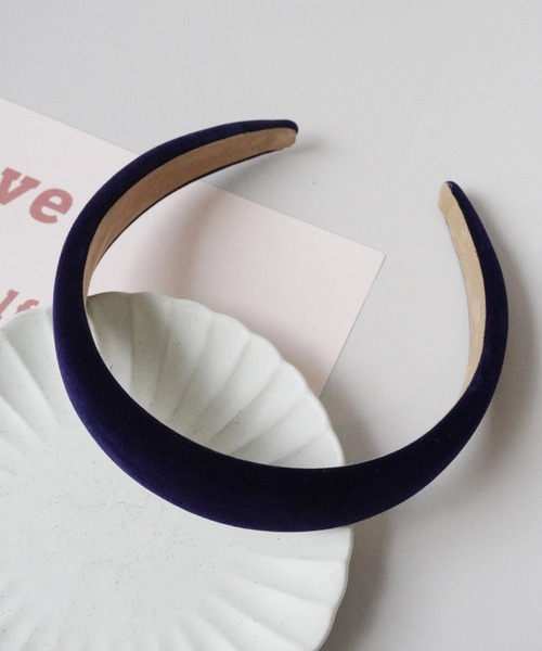 Port（ポート）の「【 Port / ポート 】全10色 カラバリ豊富 ベロア ワイド カチューシャ #_（カチューシャ・レディース・ネイビー/ダークグリーン/ライトブラウン/ライトベージュ/ブラック/ボルドー/レッド/ピンク/ダークブラウン/パープル・FREE）」の19枚目の写真