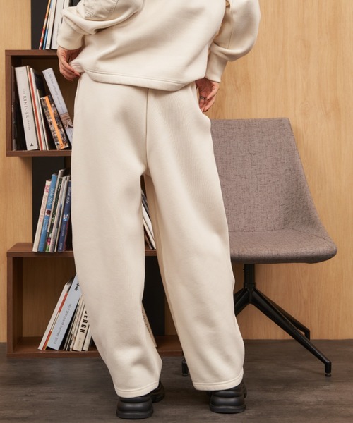 裏起毛カーブスウェットパンツ（スウェットパンツ）｜Auntie