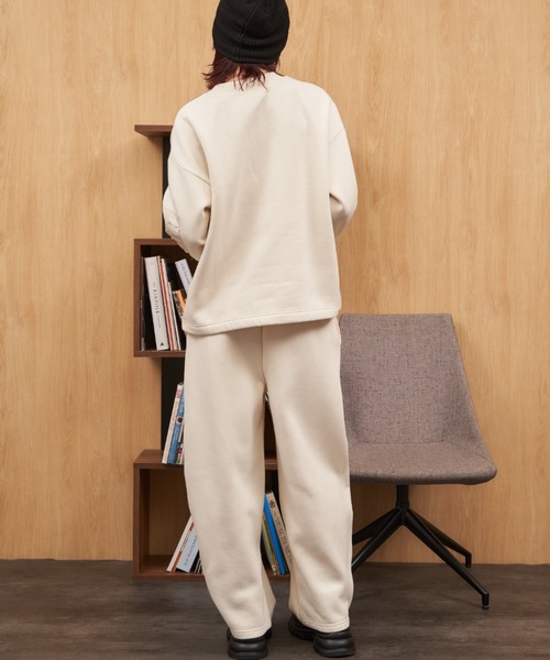 Auntie Rosa Holiday（アンティローザホリデー）の「裏起毛カーブスウェットパンツ（スウェットパンツ・レディース・ブラック/ナチュラル/チャコールグレー・FREE）」の22枚目の写真