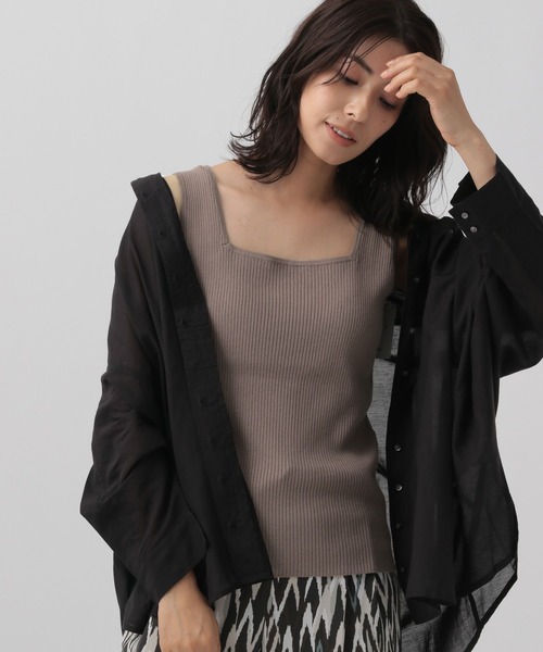 Elura（エルーラ）の「前後2WAYニットタンク/140940（タンクトップ・レディース・ブラック/ブラウン系その他/ホワイト・FREE）」の21枚目の写真