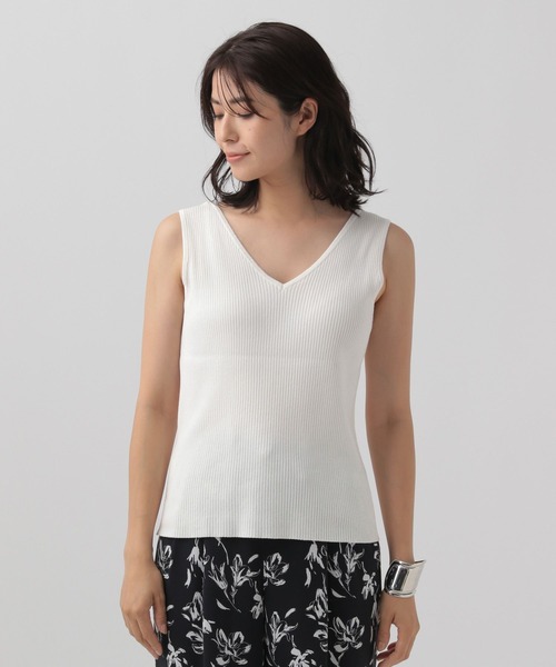 Elura（エルーラ）の「前後2WAYニットタンク/140940（タンクトップ・レディース・ブラック/ブラウン系その他/ホワイト・FREE）」の15枚目の写真