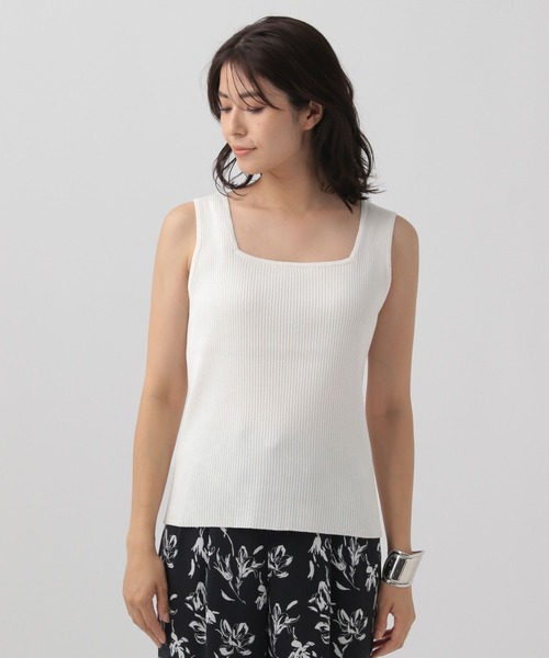 Elura（エルーラ）の「前後2WAYニットタンク/140940（タンクトップ・レディース・ブラック/ブラウン系その他/ホワイト・FREE）」の13枚目の写真