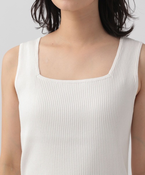 Elura（エルーラ）の「前後2WAYニットタンク/140940（タンクトップ・レディース・ブラック/ブラウン系その他/ホワイト・FREE）」の10枚目の写真