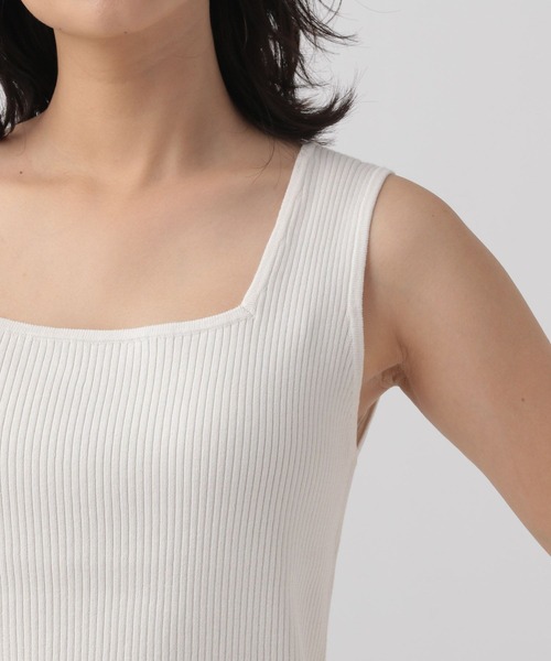 Elura（エルーラ）の「前後2WAYニットタンク/140940（タンクトップ・レディース・ブラック/ブラウン系その他/ホワイト・FREE）」の9枚目の写真