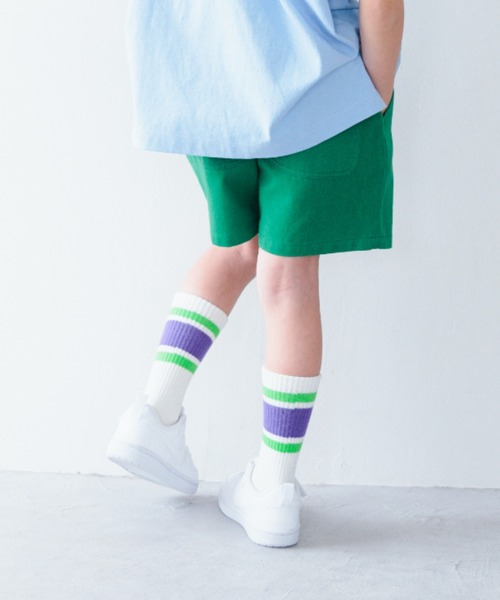 LOWRYS FARM（ローリーズファーム）の「ラインリブソックス２　 139552（ソックス/靴下・キッズ・ブラック/ピンク/ブルー/グリーン・XL/L/M）」の3枚目の写真