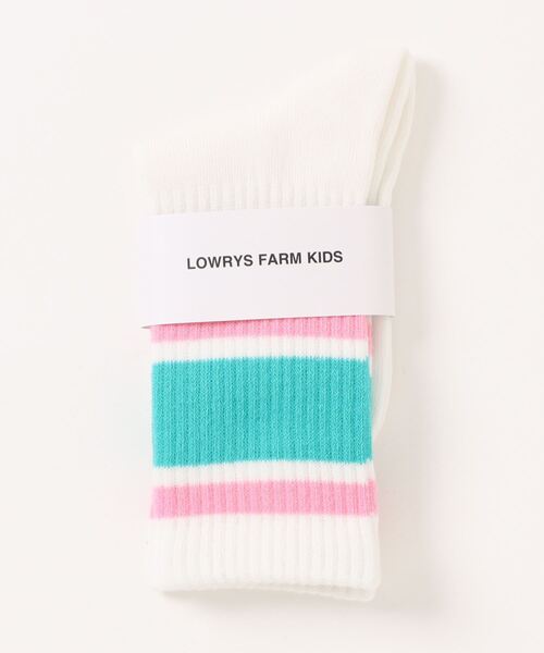 LOWRYS FARM（ローリーズファーム）の「ラインリブソックス２　 139552（ソックス/靴下・キッズ・ブラック/ピンク/ブルー/グリーン・XL/L/M）」の8枚目の写真