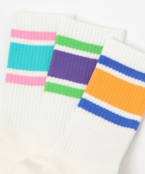 LOWRYS FARM（ローリーズファーム）の「ラインリブソックス２　 139552（ソックス/靴下・キッズ・ブラック/ピンク/ブルー/グリーン・XL/L/M）」の13枚目の写真