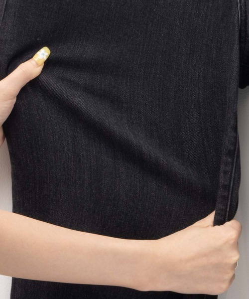 NAVY(ネイビー)の「NAVY 毎日はきたくなるデニム「マイデニ」 ワイドデニムパンツ(デニムパンツ・レディース・ブラック/ライトインディゴブルー/ダークブルー・S/M/L/XS)」の14枚目の写真