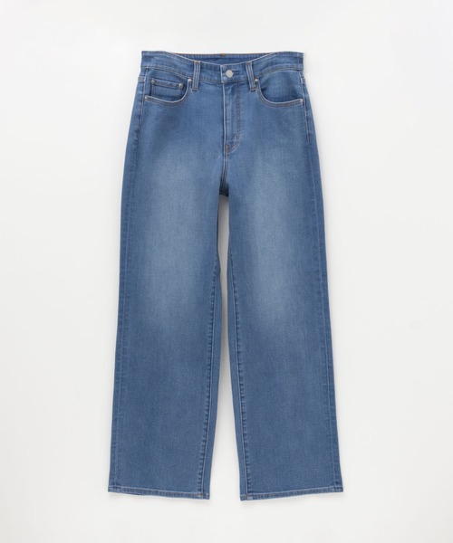 セール】NAVY 毎日はきたくなるデニム「マイデニ」 ワイドデニムパンツ