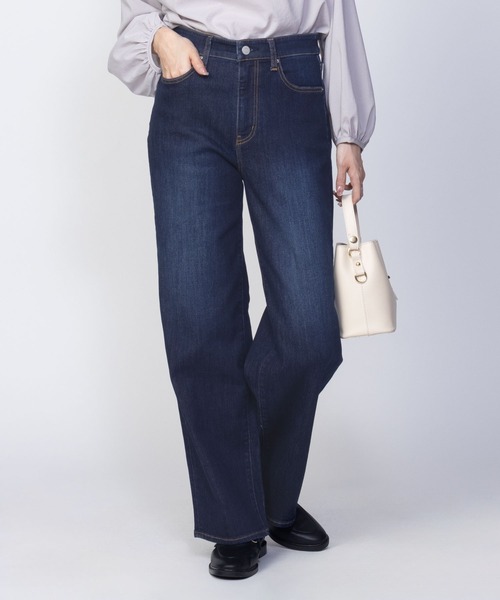 NAVY(ネイビー)の「NAVY 毎日はきたくなるデニム「マイデニ」 ワイドデニムパンツ(デニムパンツ・レディース・ブラック/ライトインディゴブルー/ダークブルー・S/M/L/XS)」の20枚目の写真