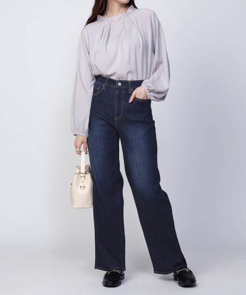 NAVY(ネイビー)の「NAVY 毎日はきたくなるデニム「マイデニ」 ワイドデニムパンツ(デニムパンツ・レディース・ブラック/ライトインディゴブルー/ダークブルー・S/M/L/XS)」の19枚目の写真