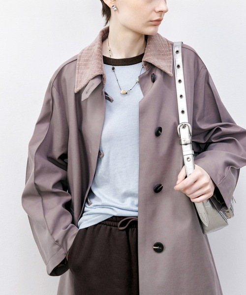 ニット セーター 「tageechita」シルクウール混　ベーシックラウンドネックニットトップス レディース メンズ tageechita】シルクウール混 ベーシックラウンドネックニット
