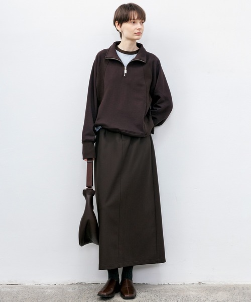 ニット セーター 「tageechita」シルクウール混　ベーシックラウンドネックニットトップス レディース メンズ tageechita】シルクウール混 ベーシックラウンドネックニット