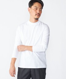 SHIPS: ALBINI モックネック ロングスリーブ Tシャツ