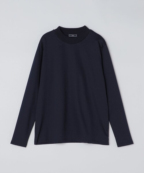 SHIPS（シップス）の「SHIPS: ALBINI モックネック ロングスリーブ Tシャツ（Tシャツ/カットソー・メンズ・ネイビー/ホワイト/ブラック/ダークブルー・MEDIUM/LARGE/SMALL/X-LARGE）」の15枚目の写真