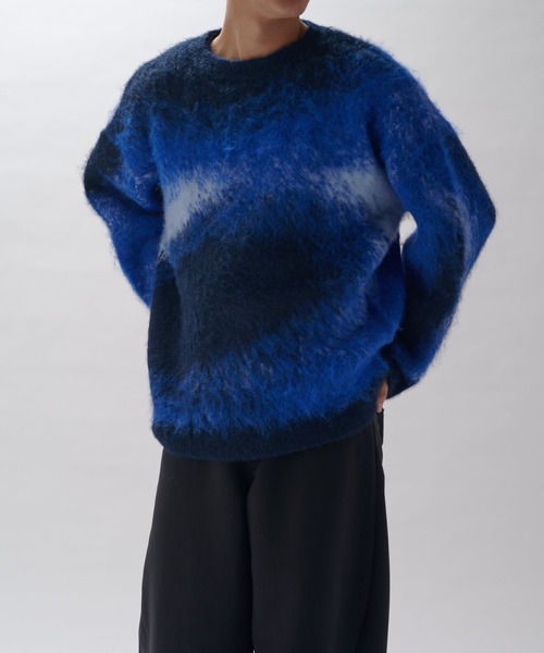 Lui's（ルイス）の「グラデシャギーニット（ニット/セーター・メンズ・グレー/ブルー/レッド・FREE）」の11枚目の写真