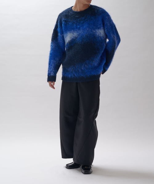 Lui's（ルイス）の「グラデシャギーニット（ニット/セーター・メンズ・グレー/ブルー/レッド・FREE）」の14枚目の写真