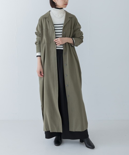 URBAN RESEARCH（アーバンリサーチ）の「オープンカラーシャツワンピース（ワンピース・レディース・チャコールグレー/カーキ・FREE）」の16枚目の写真