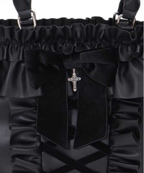 axes femme POETIQUE(アクシーズファムポエティック)の「レースアップフリルバッグ(トートバッグ・レディース・A/B・FREE)」の19枚目の写真