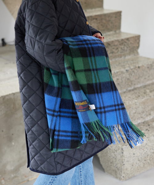 TWEED MILL(ツイードミル)の「《追加》TWEEDMILL/ツイードミル ストール 70-190-WP(ストール/ショール・レディース・チャコールグレー/ベージュ/ブラウン/グレー/ブルー/アイボリー/キャメル・FREE)」の6枚目の写真