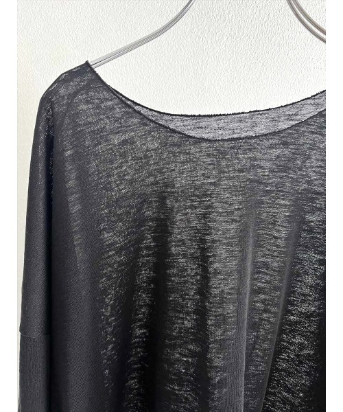 Day and Grade(デイアンドグレイド)の「ルーズロングスリーブTシャツ(Tシャツ/カットソー・レディース・ブラック・FREE)」の11枚目の写真