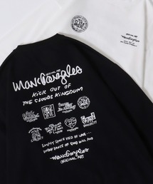 Mark Gonzales | MARK GONZALES/マークゴンザレス 別注 ワンポイント刺繍 バックプリント 袖プリント オーバーサイズ 裏起毛 トレーナー スウェット レディース メンズ(スウェット)