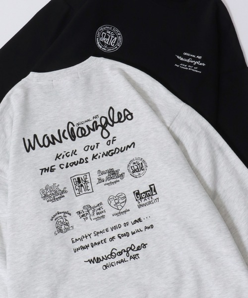 Mark Gonzales（マーク・ゴンザレス）の「MARK GONZALES ARTWORK COLLECTION/マークゴンザレス 別注 ワンポイント刺繍 バックプリント 袖プリント オーバーサイズ 裏起毛 トレーナー スウェット レディース メンズ（スウェット・メンズ・アッシュグレー/ブラック系その他/ホワイト系その他2/ブラック/グレー系その他/ブラック系その他2/グレー系その他2/ホワイト/ホワイト系その他/ブラック系その他3/ホワイト系その他3/ブラック系その他4/ホワイト系その他4・M/L/XL）」の12枚目の写真