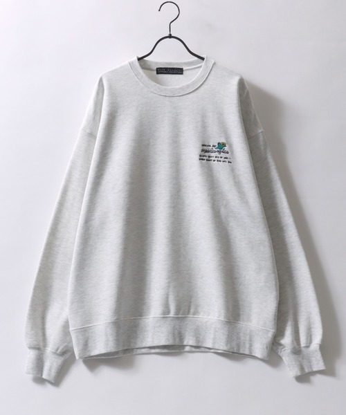 Mark Gonzales（マーク・ゴンザレス）の「MARK GONZALES ARTWORK COLLECTION/マークゴンザレス 別注 ワンポイント刺繍 バックプリント 袖プリント オーバーサイズ 裏起毛 トレーナー スウェット レディース メンズ（スウェット・メンズ・アッシュグレー/ブラック系その他/ホワイト系その他2/ブラック/グレー系その他/ブラック系その他2/グレー系その他2/ホワイト/ホワイト系その他/ブラック系その他3/ホワイト系その他3/ブラック系その他4/ホワイト系その他4・M/L/XL）」の18枚目の写真