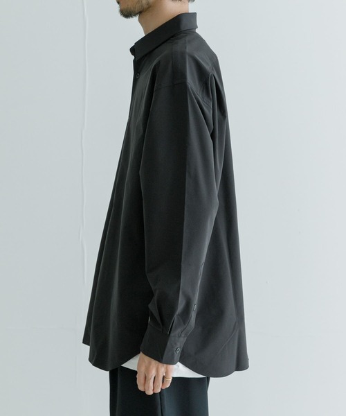 DESCENTE ALLTERRAIN（デサント　オルテライン）の「DESCENTE ALLTERRAIN　SOLOTEX(R) LONG-SLEEVE SHIRTS（シャツ/ブラウス・メンズ・グレー/ブラック・MEDIUM/LARGE）」の5枚目の写真