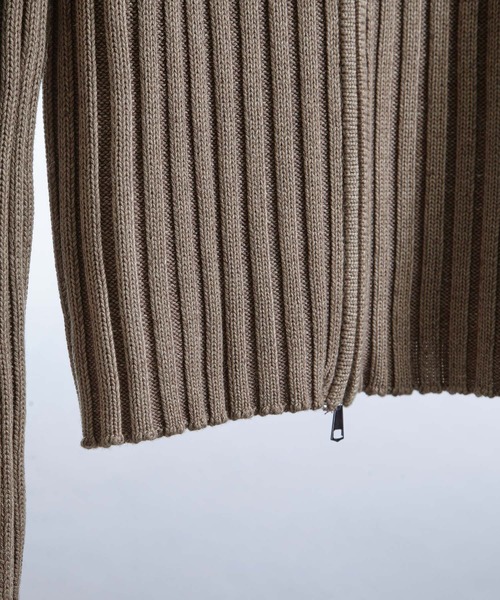 セール】【White Line】 コントラスト ドライバーズ ニット（ニット