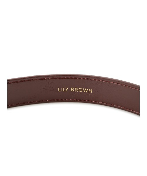 LILY BROWN(リリーブラウン)の「チェーンバックルベルト(ベルト・レディース・ブラック/ワインレッド/ブラウン・FREE)」の14枚目の写真