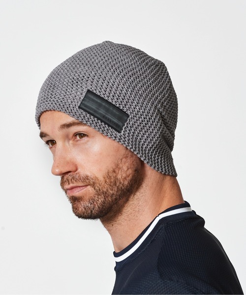 ACANTHUS(アカンサス)の「ACANTHUS:Mesh Back Pool Knit Cap(ニットキャップ/ビーニー・メンズ・ブラック/グレー・FREE)」の1枚目の写真