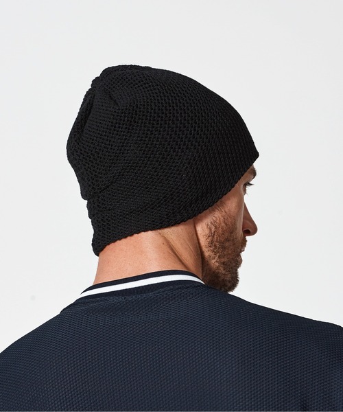 ACANTHUS(アカンサス)の「ACANTHUS:Mesh Back Pool Knit Cap(ニットキャップ/ビーニー・メンズ・ブラック/グレー・FREE)」の5枚目の写真