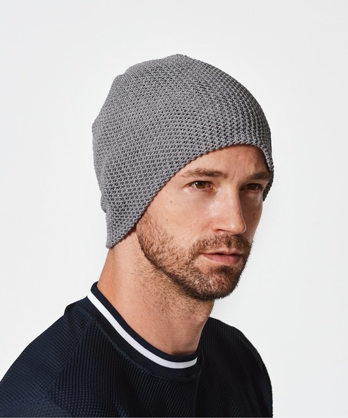 ACANTHUS(アカンサス)の「ACANTHUS:Mesh Back Pool Knit Cap(ニットキャップ/ビーニー・メンズ・ブラック/グレー・FREE)」の9枚目の写真