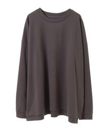 YECCA VECCAイエッカヴェッカ　バルーンスリーブ長袖カットソー 黒✖️茶 バルーンスリーブシアーシャツ/YECCA VECCA（イェッカ ヴェッカ