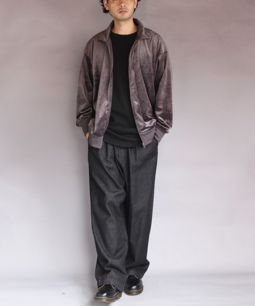 ８(eight)（エイト）の「ベロア切替トラックジャケット（ブルゾン・メンズ・スミクロ/グリーン系その他/ブラック/ナチュラル・MEDIUM/X-LARGE/LARGE）」の22枚目の写真