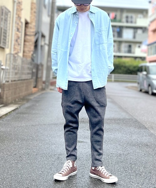 BEATJIVE(ビートジャイブ)の「ミックスニット テーパードパンツ ジョガーパンツ スウェット パンツ イージーパンツ 裏起毛 メンズ(スウェットパンツ・メンズ・グレー/ダークグレー/ライトグレー・2/3)」の14枚目の写真