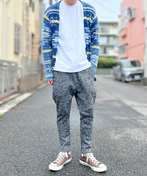 BEATJIVE(ビートジャイブ)の「ミックスニット テーパードパンツ ジョガーパンツ スウェット パンツ イージーパンツ 裏起毛 メンズ(スウェットパンツ・メンズ・グレー/ダークグレー/ライトグレー・2/3)」の11枚目の写真