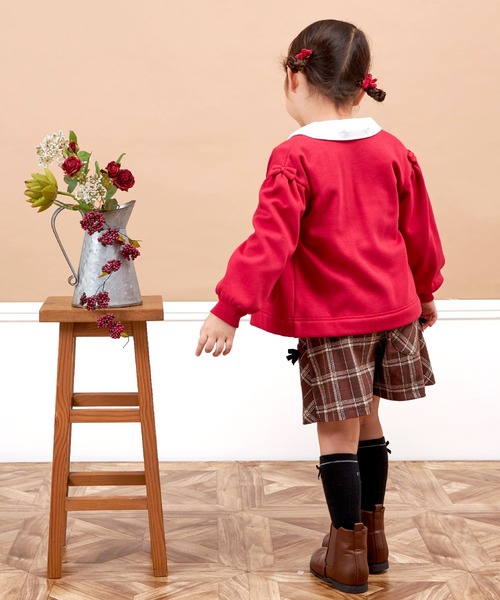 KP（ケーピー）の「スカラップポケット裏シャギージップアップ(90～140)（その他トップス・キッズ・レッド/ブラック/オートミール・90cm/100cm/110cm/120cm/130cm/140cm）」の7枚目の写真