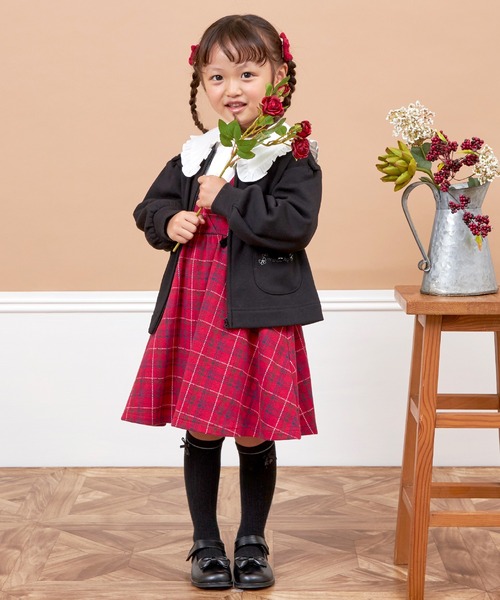 KP（ケーピー）の「スカラップポケット裏シャギージップアップ(90～140)（その他トップス・キッズ・レッド/ブラック/オートミール・90cm/100cm/110cm/120cm/130cm/140cm）」の11枚目の写真