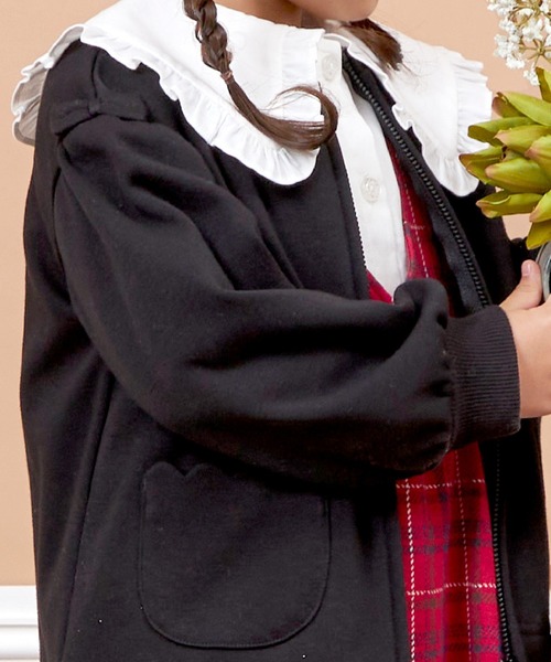 KP（ケーピー）の「スカラップポケット裏シャギージップアップ(90～140)（その他トップス・キッズ・レッド/ブラック/オートミール・90cm/100cm/110cm/120cm/130cm/140cm）」の13枚目の写真