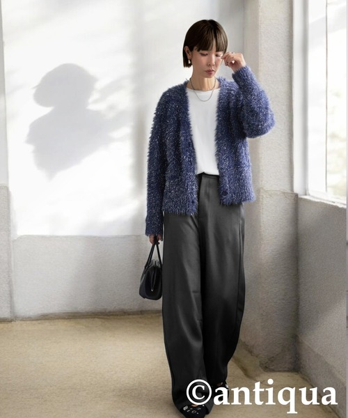 antiqua(アンティカ)の「カーブパンツ(その他パンツ・レディース・グリーン系その他/グレー/ブラック・R/P)」の13枚目の写真