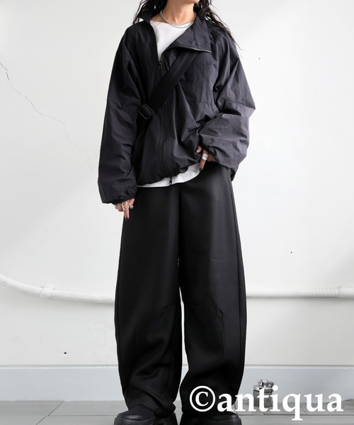 antiqua(アンティカ)の「カーブパンツ(その他パンツ・レディース・グリーン系その他/グレー/ブラック・R/P)」の6枚目の写真