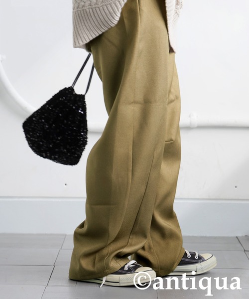 antiqua(アンティカ)の「カーブパンツ(その他パンツ・レディース・グリーン系その他/グレー/ブラック・R/P)」の15枚目の写真
