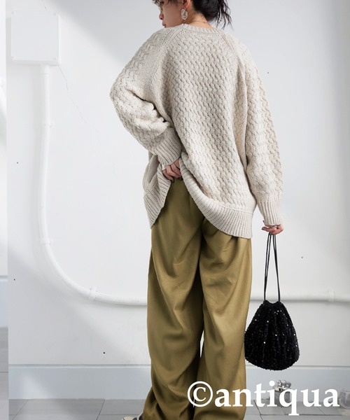 antiqua(アンティカ)の「カーブパンツ(その他パンツ・レディース・グリーン系その他/グレー/ブラック・R/P)」の16枚目の写真
