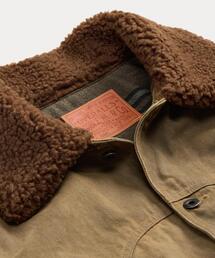 RRL（ダブル アール エル）の「フリースカラー ブラウン デニム